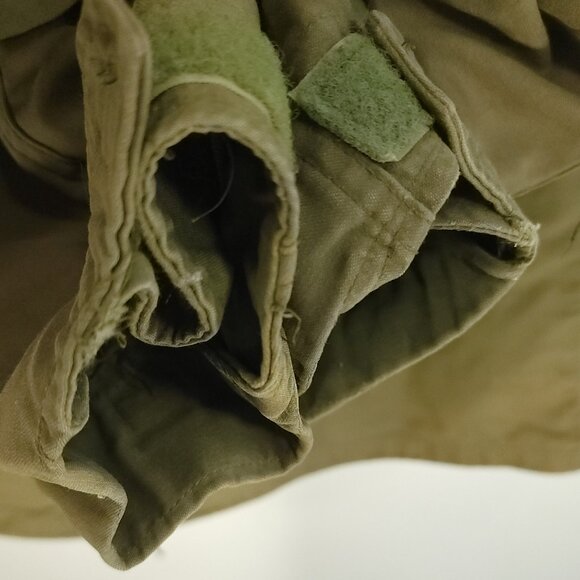 Vtg Military Cold Weather Field Coat Men's Med OG 107 Distressed Destroyed 80s - Picture 9 of 16